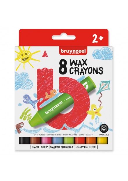 Bruynzeel Waskrijtjes 8 Stuks