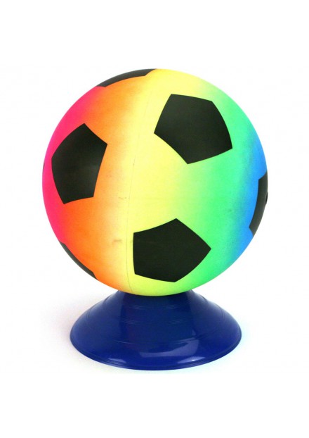 VOETBAL PVC REGENBOOG / MAAT 5 / 200 GR ALERT