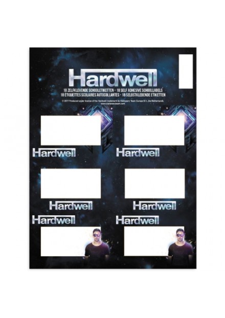 Etiketten Hardwell: 18 stuks