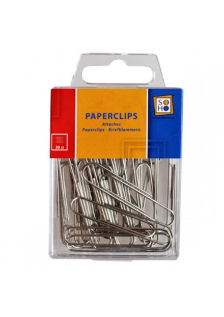 SOHO Paperclips groot zilver 30 stuks