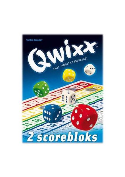 QWIXX SCOREBLOKKEN  VOOR SPEL
