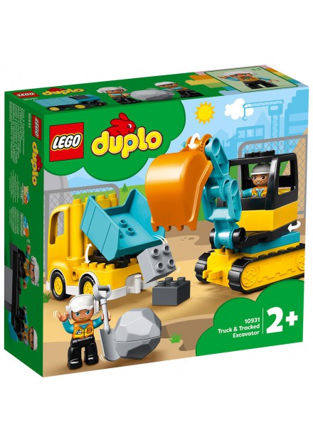 LEGO DUPLO 10931 TRUCK & GRAAFMACHINE MET RUPSBANDEN