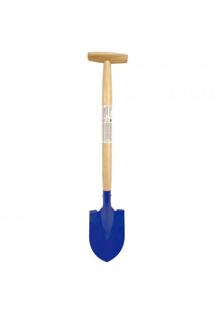 Schep punt Metaal 67 Cm blauw