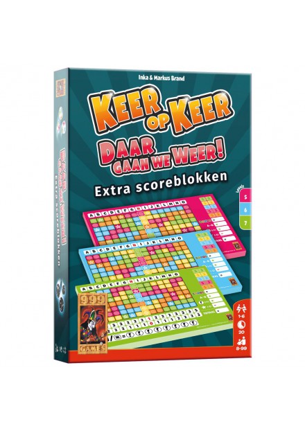 SPEL KEER OP KEER SCOREBLOK 3 STUKS LEVEL 5, 6 EN 7