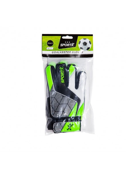 SPORTX KEEPERSHANDSCHOENEN MAAT 6 GROEN