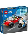 LEGO 60392 CITY ACHTERVOLGING AUTO OP POLITIEMOTOR