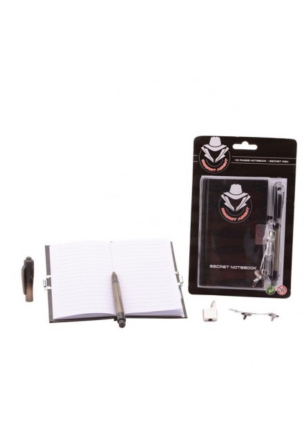 Secret agent notitieblok met pen