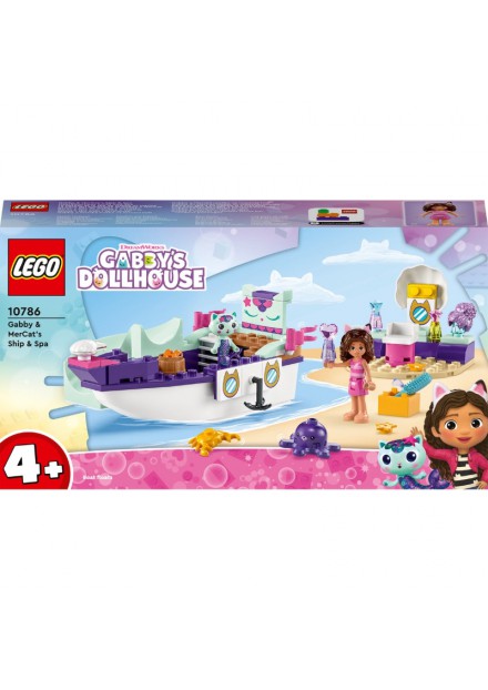 LEGO 10786 Gabby's Dollhouse Vertroetelschip van Gabby en Meerminkat