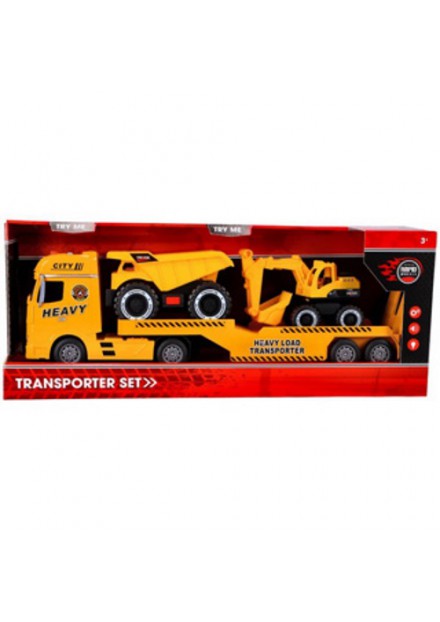 Rapid Wheels Autotransporter Bouwvoertuigen Met Licht En Geluid En Frictie