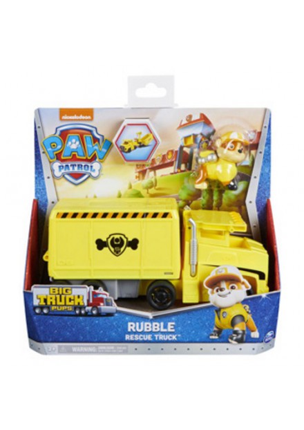 Paw Patrol Big Truck Pups Deluxe Vehicles Rubble