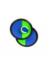 Vang en werpspel met klittenband blauw / groen