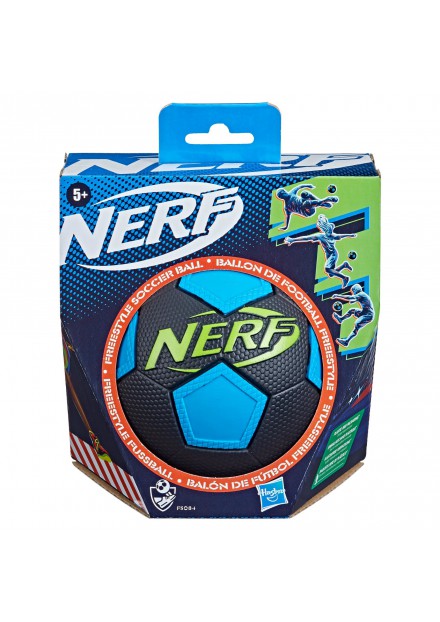 Nerf Sport Voetbal blauw ,zwart