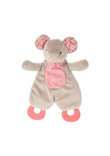 Baby knisperdoek Muis rose