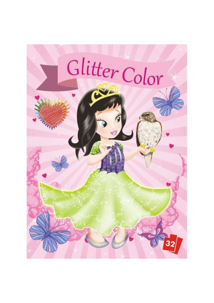 Kleurboek Glitter Color Pincess