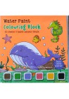 Waterverf kleurboek MET KWASTJE WALVIS