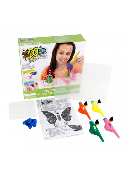 IDO3D Ultra 4 pen set "Butterfly & fairies