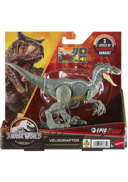 Jurassic world epic attack velociraptor