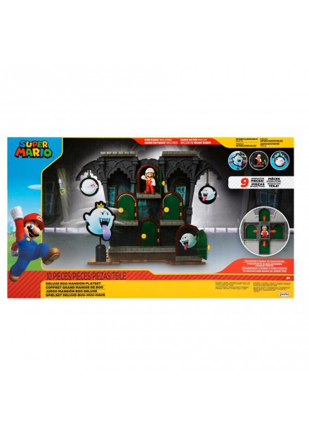 Mario Boo Mansion set inclusief 6,5 cm Mario figuur