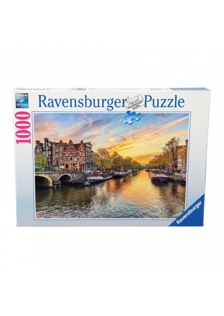 Ravensburger puzzel Amsterdam grachtenoever 1000 stukjes