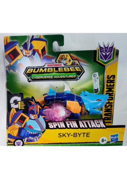 TRANSFORMERS CYBERVERSE 1 STEP  12 CM SKY-BYTE