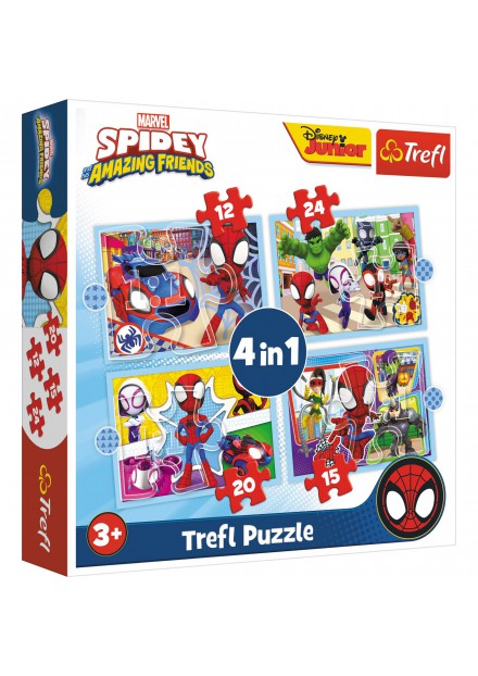 Trefl Puzzel Spidey and Friends 4 in 1