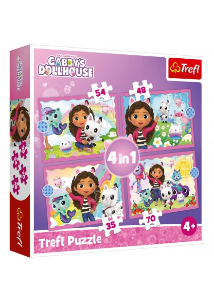 Trefl Puzzel Gabby's Dollhouse 4 in 1