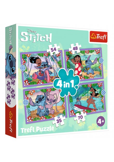 Trefl Puzzel Stitch 4 in 1