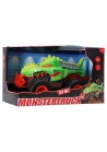 Monstertruck dino groen met licht en geluid