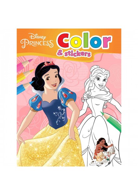 Disney color and stickers - Princess