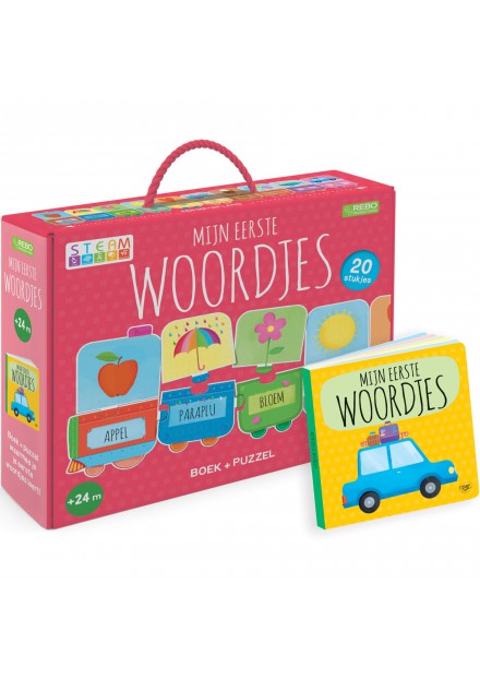 Mijn Eerste Woordjes Puzzeltrein + Boek