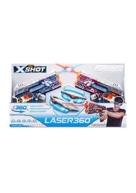 X-Shot skins laser 360 2 pak