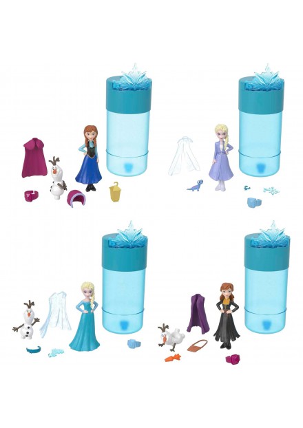 Frozen Small Doll Snow Reveal Spring 4 Assorti