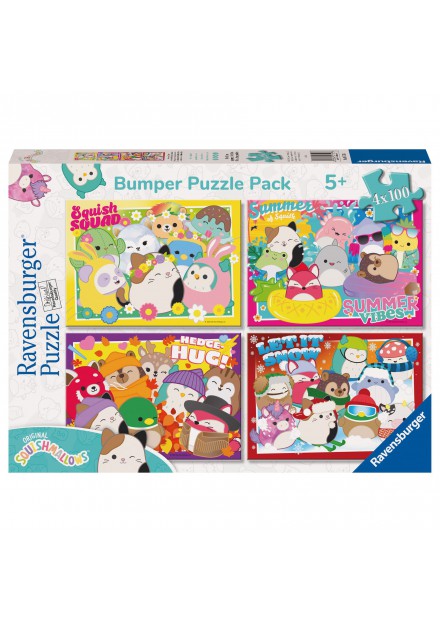 Ravensburger Puzzel Squishmallows 4 in 1 100 stukjes