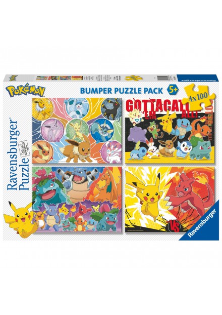 Ravensburger puzzel Pokémon 4 in 1 100 stukjes