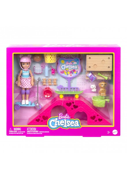 Barbie Chelsea Met Skateboard Speelset