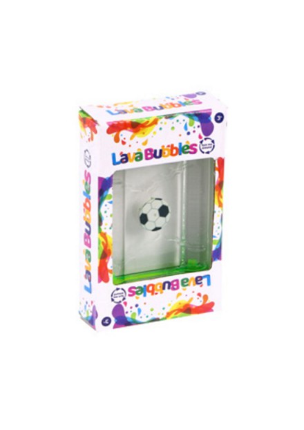 Lava bubbels met trap voetbal