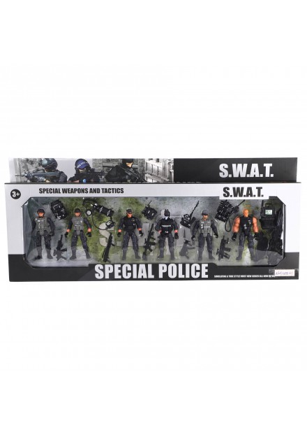 Politie figuren set 6 stuks