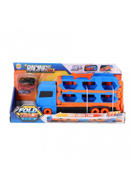 Pop-up auto transporter met 2 metal auto'suid