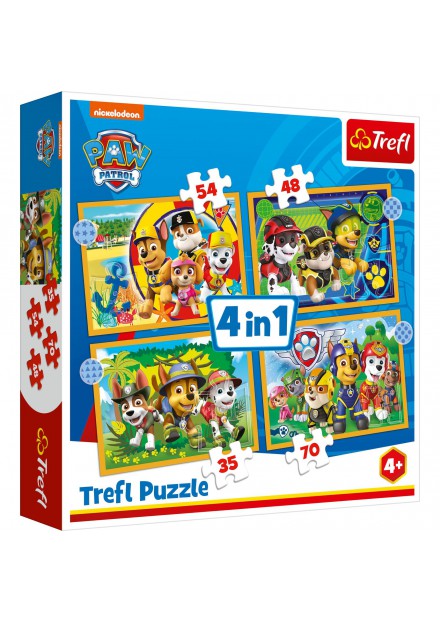 Trefl Puzzel Paw Patrol 4 in 1