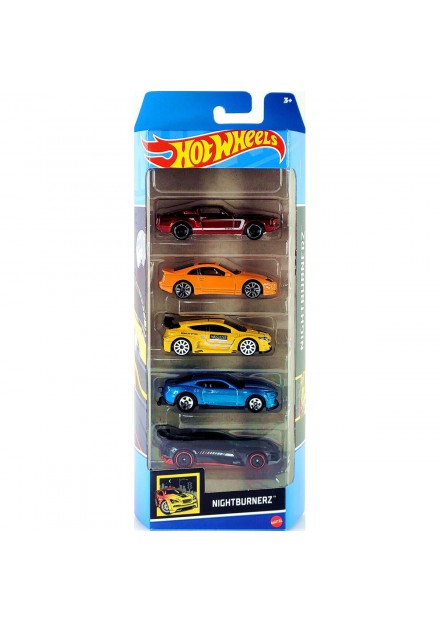 Hot Wheels Auto Diecast 5-Pack  Nigtburnerz Htv 43