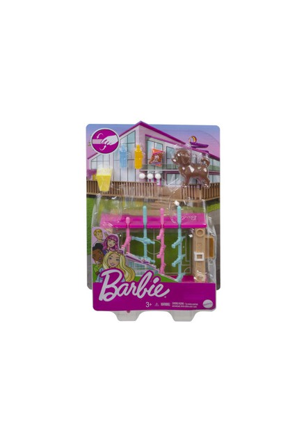 Barbie Mini Playset Voetbaltafel Met Hondje