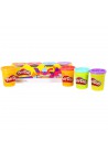 Play-Doh 4  Pack ( paars ,rose, oranje en Aqua Blauw kleuren)