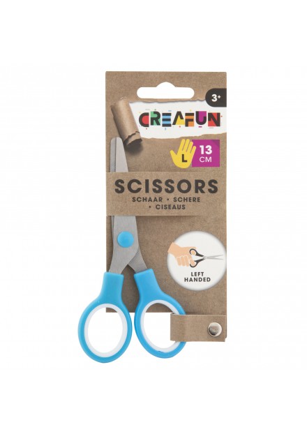 Creafun schaar links 13 cm Blauw