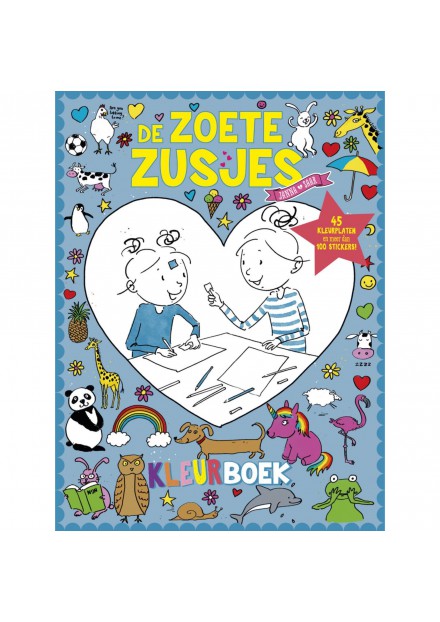 Boek Zoete Zusjes Kleurboek Met Meer Dan 100 Stickers