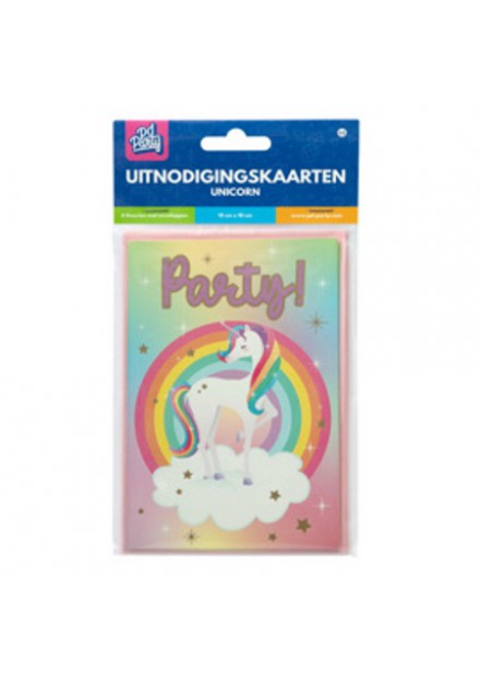 Unicorn Uitnodigingskaarten