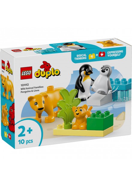 LEGO 10442 DUPLO Families van wilde dieren: pinguïns en leeuwen