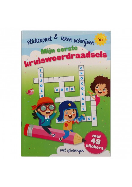 Kruiswoordpuzzelboek kinderen 6 tot 10 jaar
