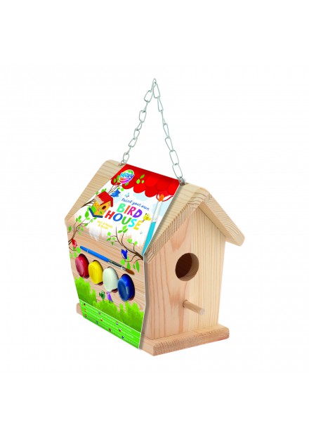 Vogelhuisje maken hout set compleet
