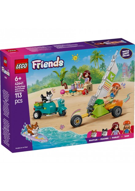 LEGO 42641 Friends Surf- en scooterplezier met de honden LEGO 42641 Friends Surf- en scooterplezier met de honden