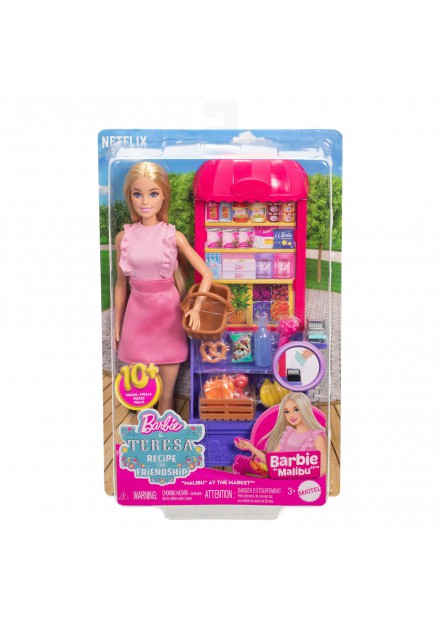 Barbie Family pop Barbie recept voor vriendschap en marktspeelset Barbie Family pop Barbie recept voor vriendschap en marktspeelset